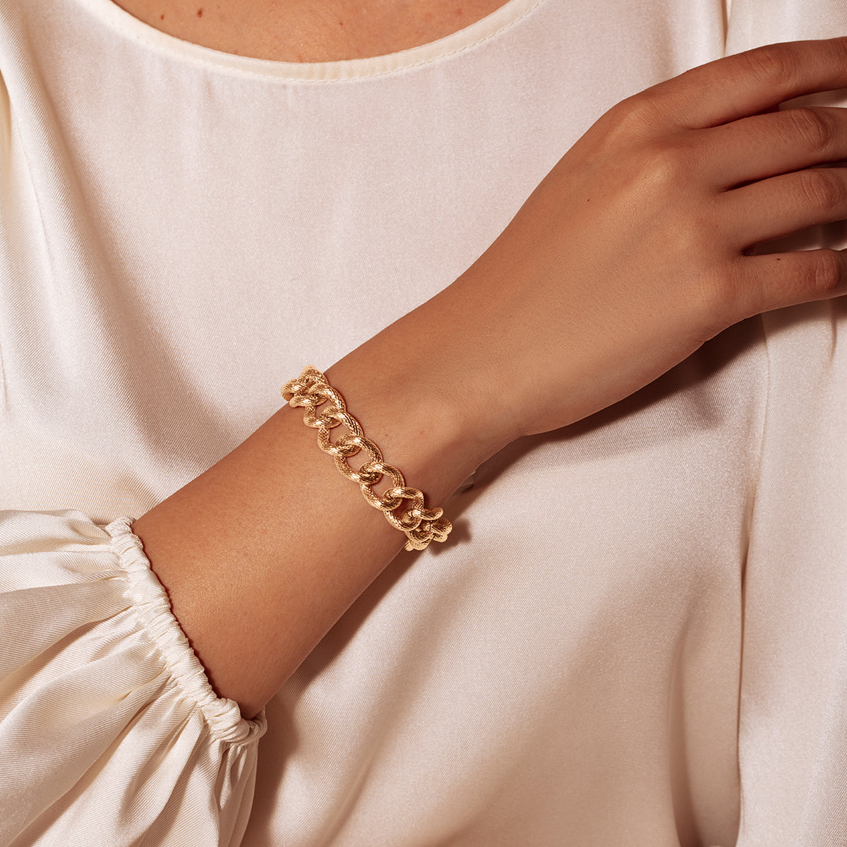 Armband No.4 vergoldet - Detailansicht