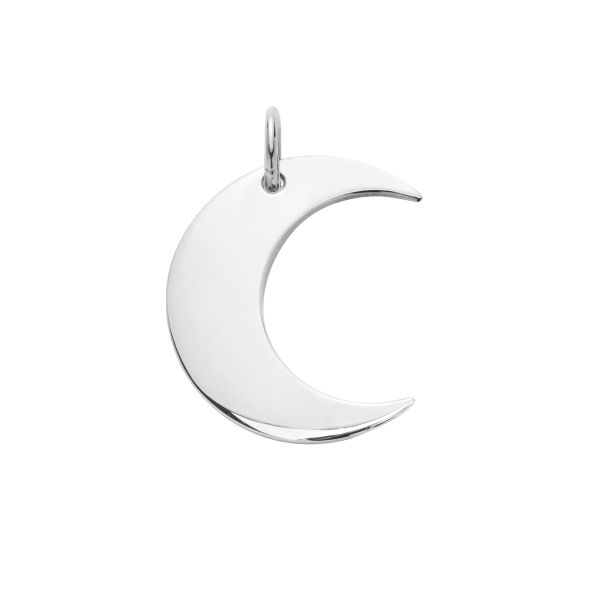 Anhänger Lune 1,5 cm versilbert - Vorderansicht