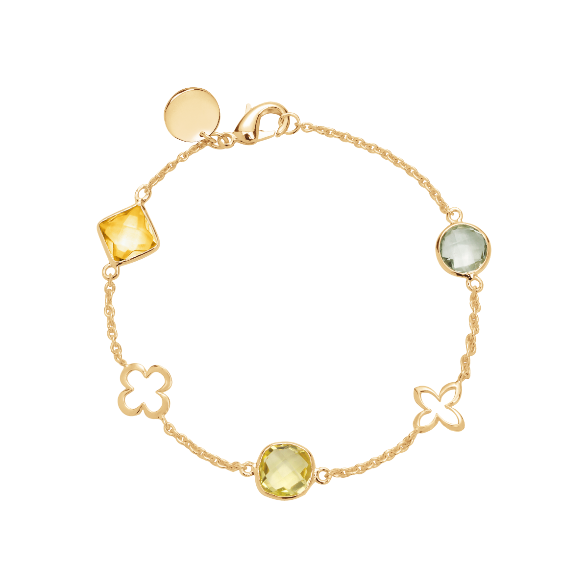 Armband Biarritz vergoldet - Vorderansicht