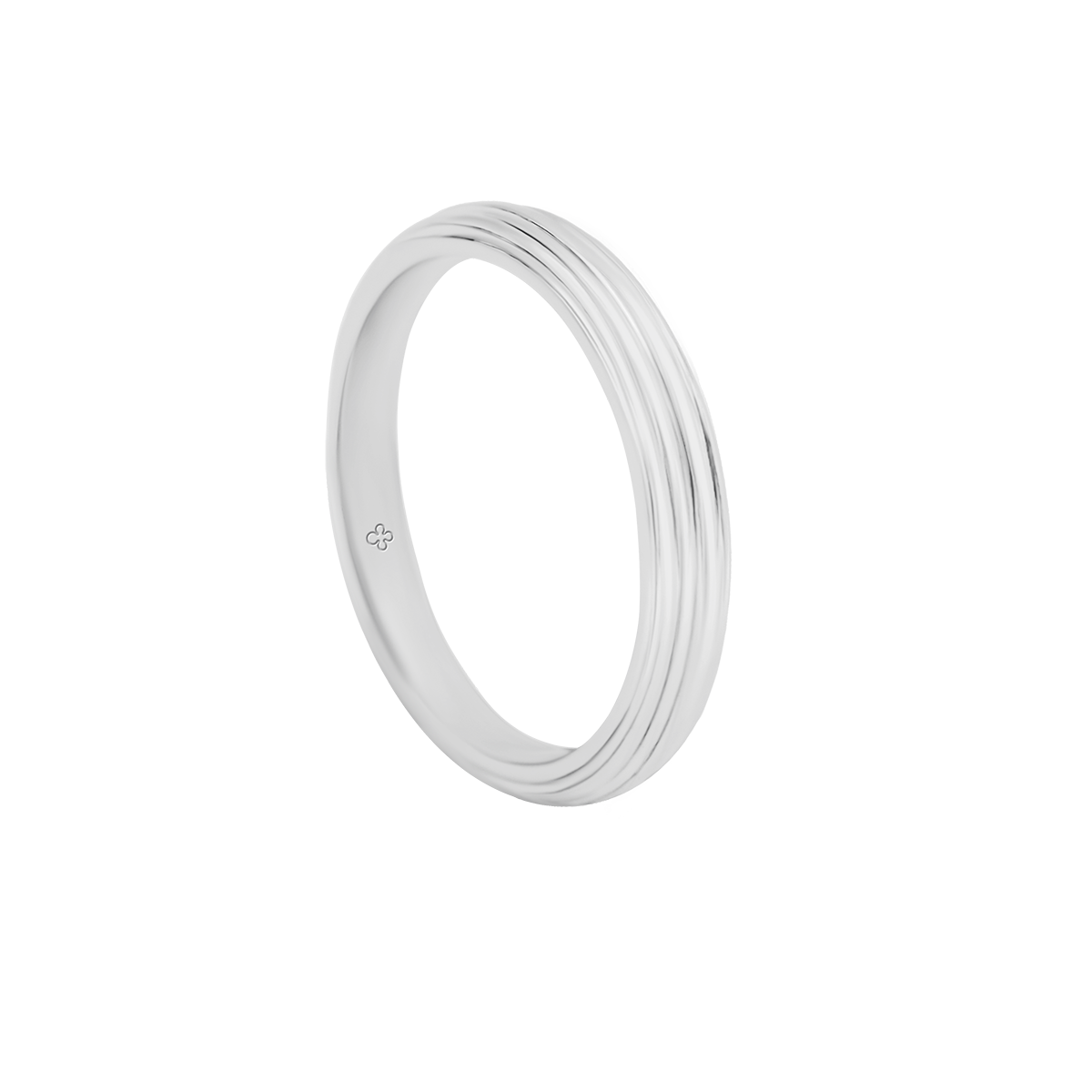 Ring Ethno No.2 versilbert - Vorderansicht