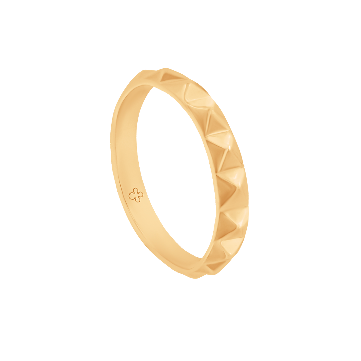 Ring Ethno No.3 vergoldet - Vorderansicht
