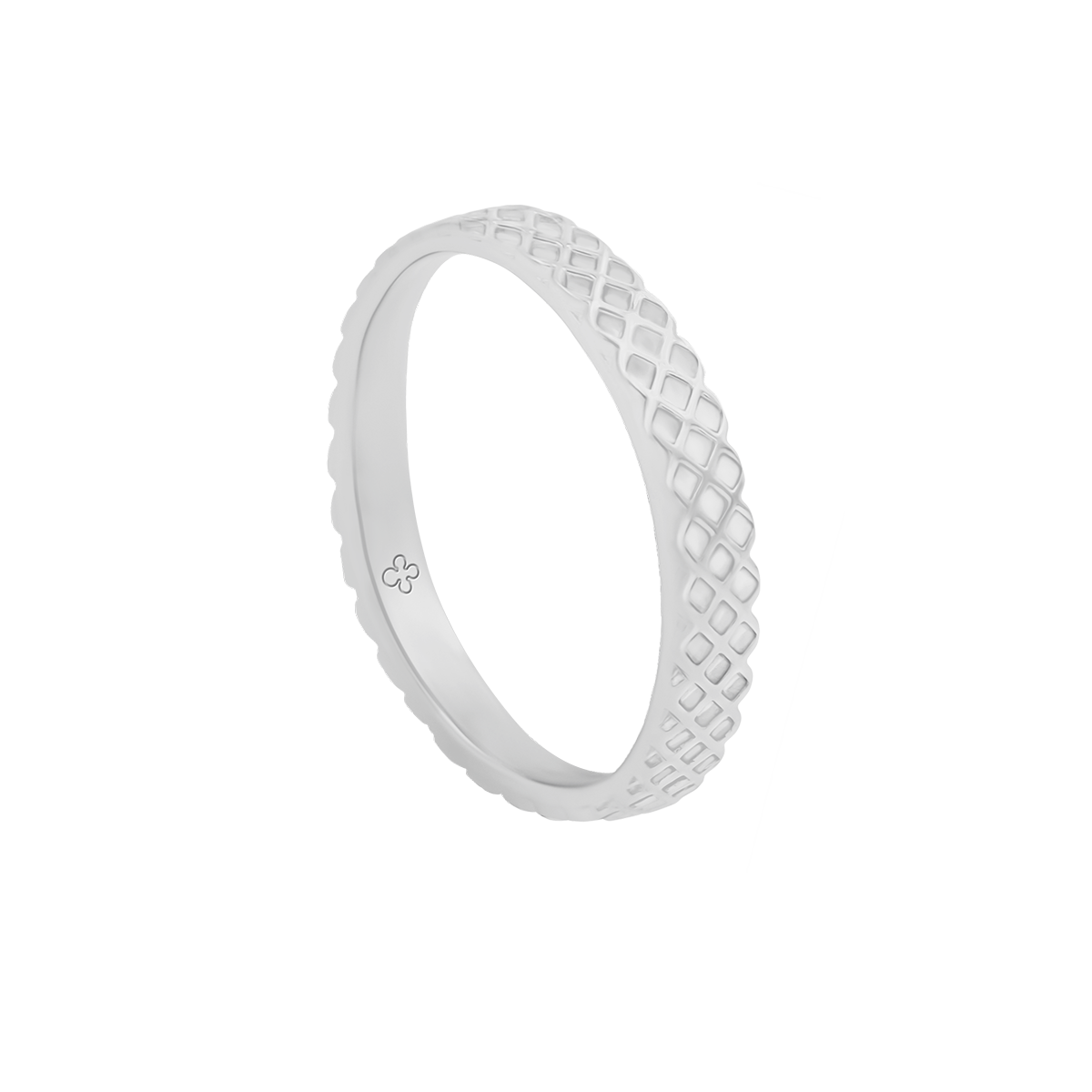 Ring Ethno No.4 versilbert - Vorderansicht
