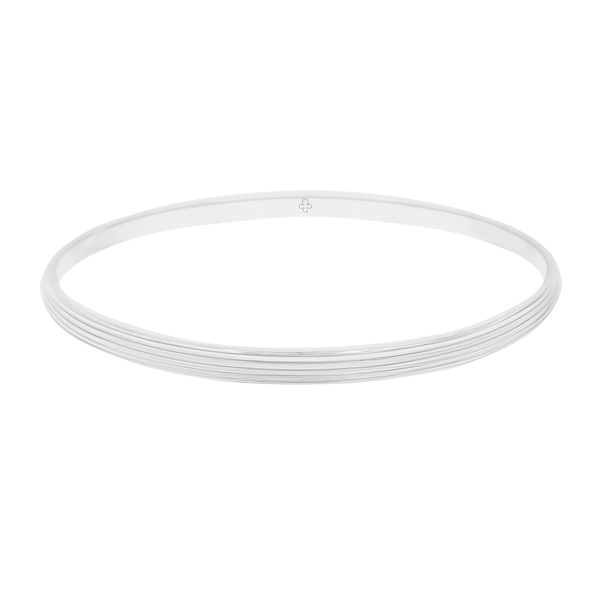 Ethno Armreif No.2 versilbert - Vorderansicht