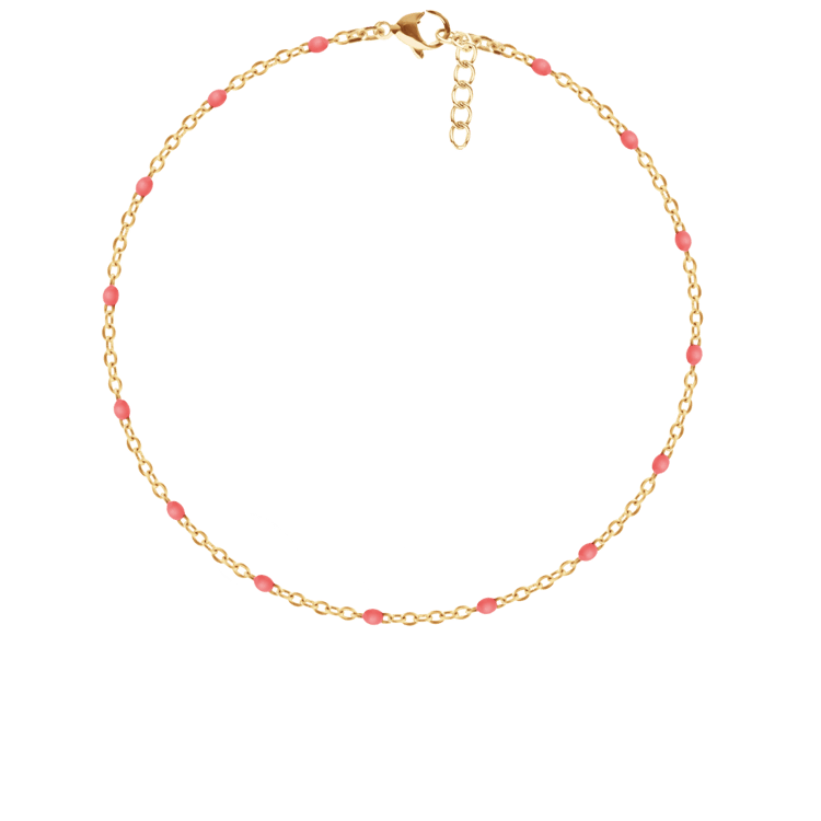 Braunes Armband, Größe 185/160, vergoldet