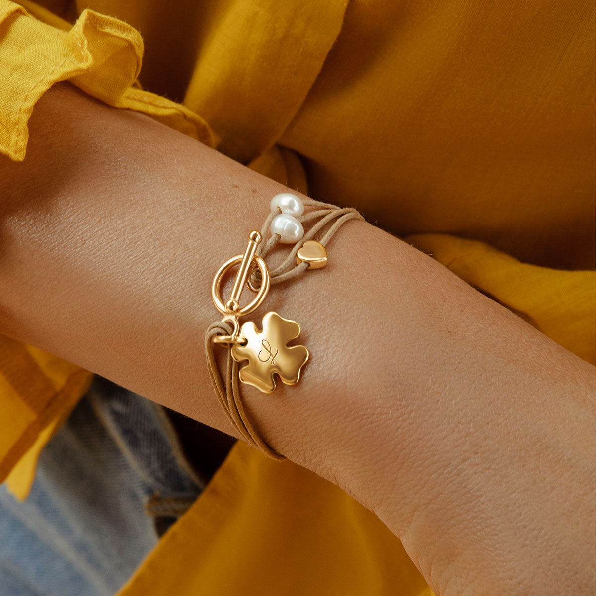 Armband Marie vergoldet - Detailansicht