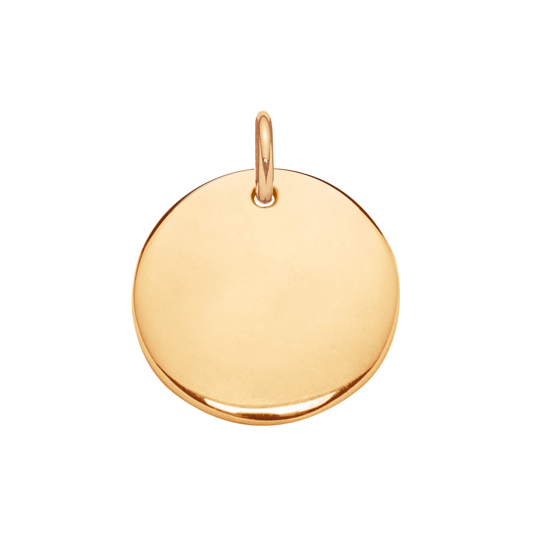 Medaillon 1,5 cm vergoldet - Vorderansicht