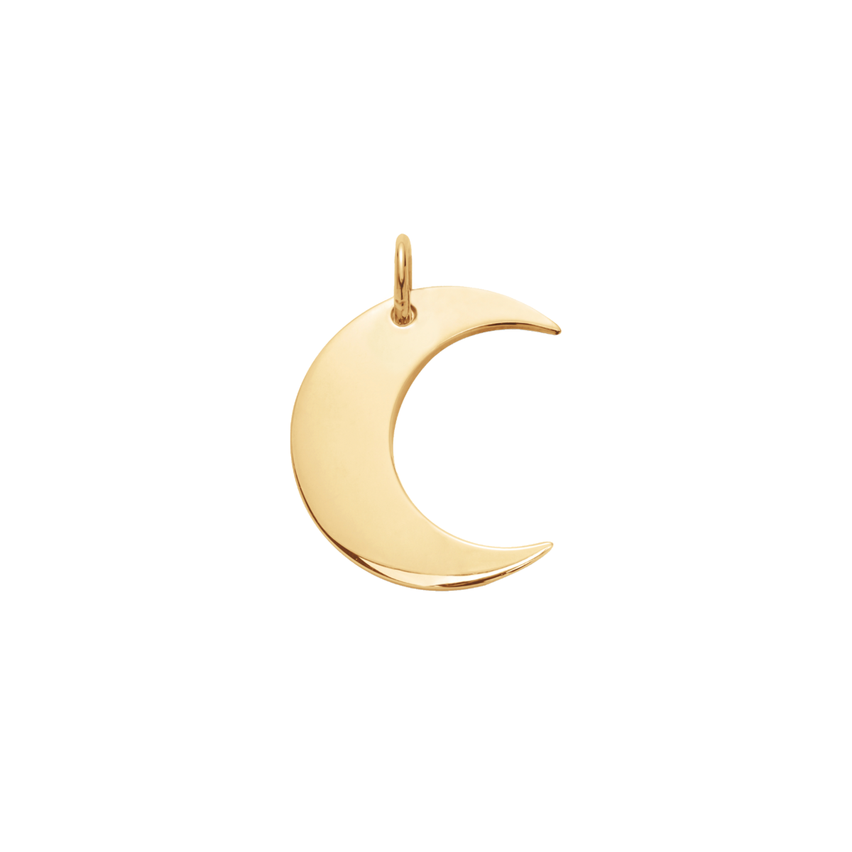 Anhänger Lune 1 cm vergoldet - Vorderansicht