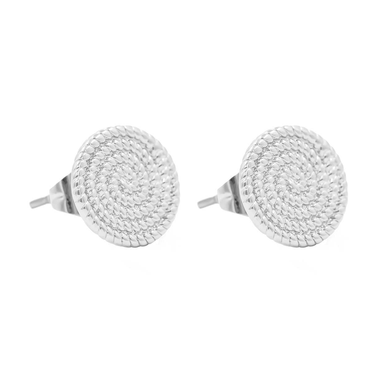 Boho Ohrstecker versilbert - Weitere Detailansicht