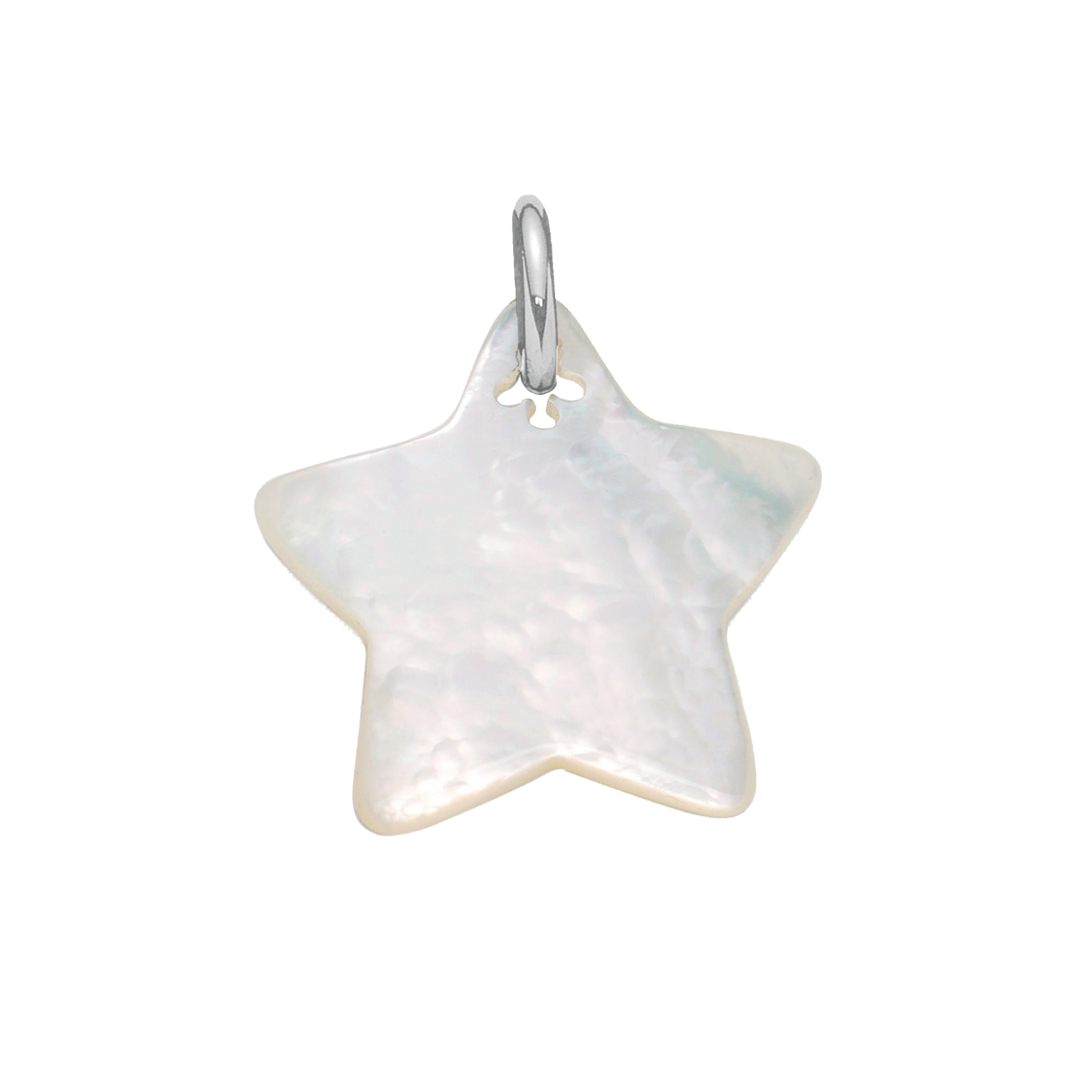 Stern 2,0 cm Perlmutt - Vorderansicht
