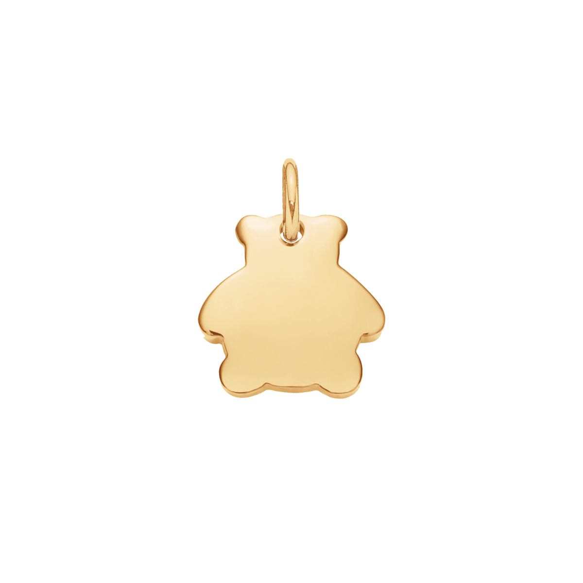 Bärchen 1 cm vergoldet - Anhänger Bärchen 1 cm, mit 18-Karat Echtgold überzogen. - Vorderansicht