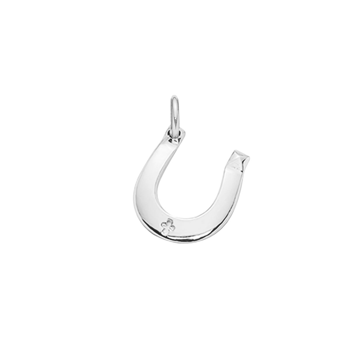 Hufeisen 1 cm silber - Anhänger Hufeisen 1 cm , aus 925er Sterlingsilber. - Vorderansicht