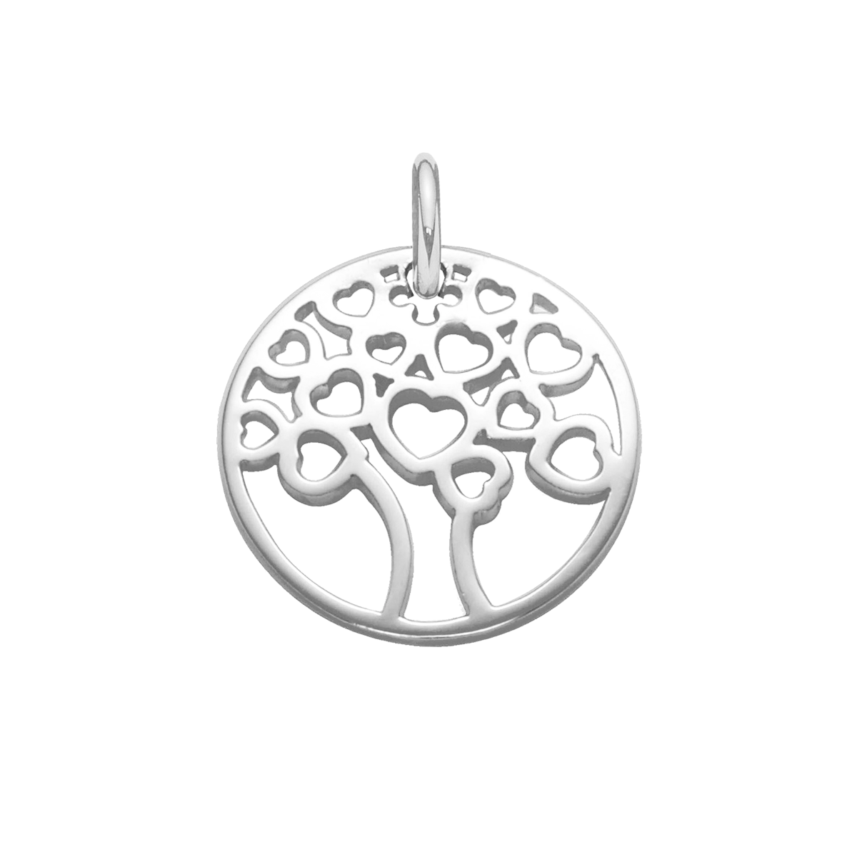 Lebensbaum 2 cm silber - Anhänger Lebensbaum 2 cm, aus 925er Sterlingsilber. - Vorderansicht