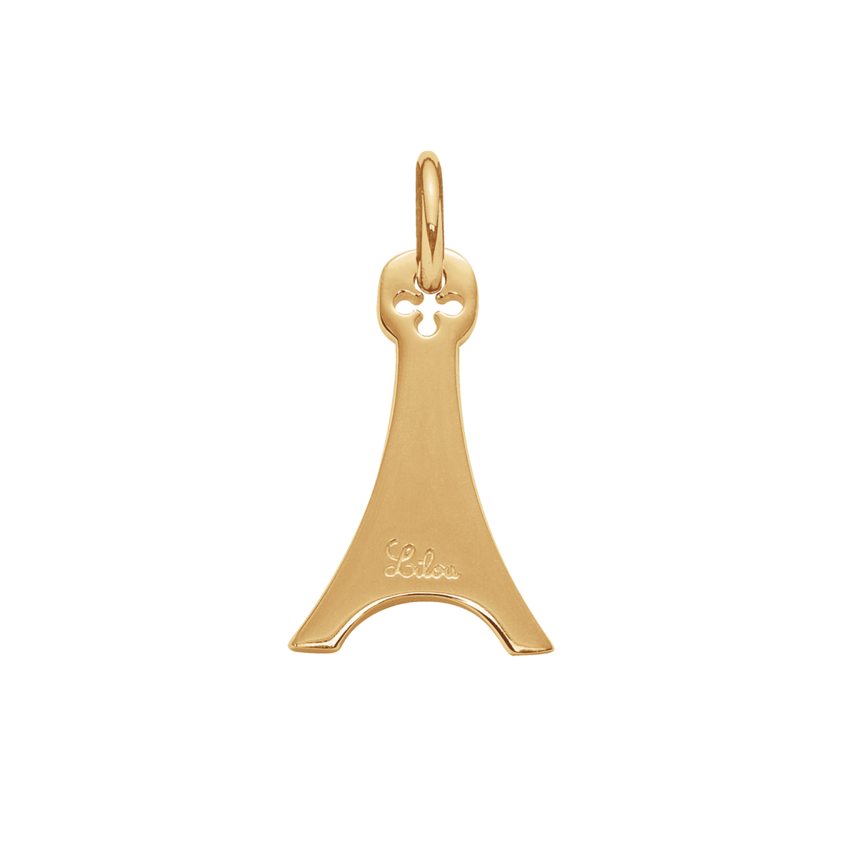 Eiffelturm 2 cm vergoldet - Anhänger Eiffelturm 2 cm, mit 18-Karat Echtgold überzogen. - Vorderansicht