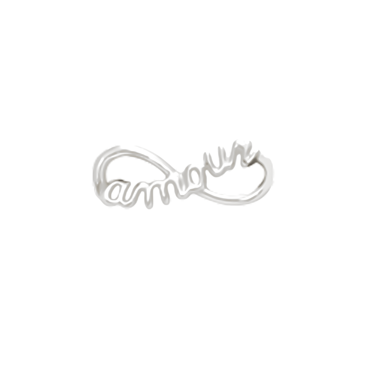 Unendlichkeitszeichen AMOUR 1 cm