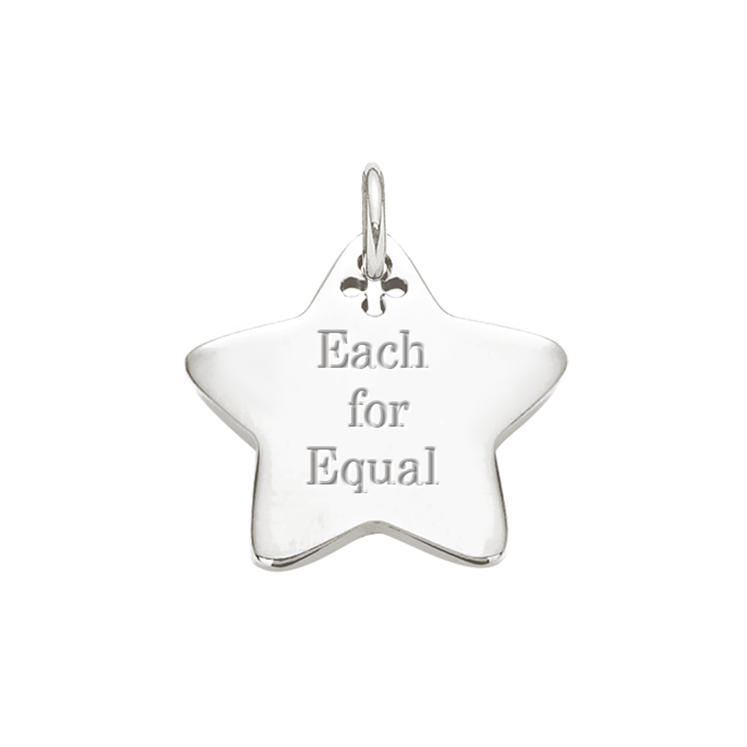 Stern 2 cm "Each for Equal" - Detailansicht