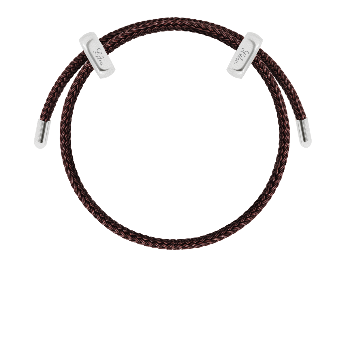 Herrenarmband Liana in brauner Farbe aus Stahl - Vorderansicht