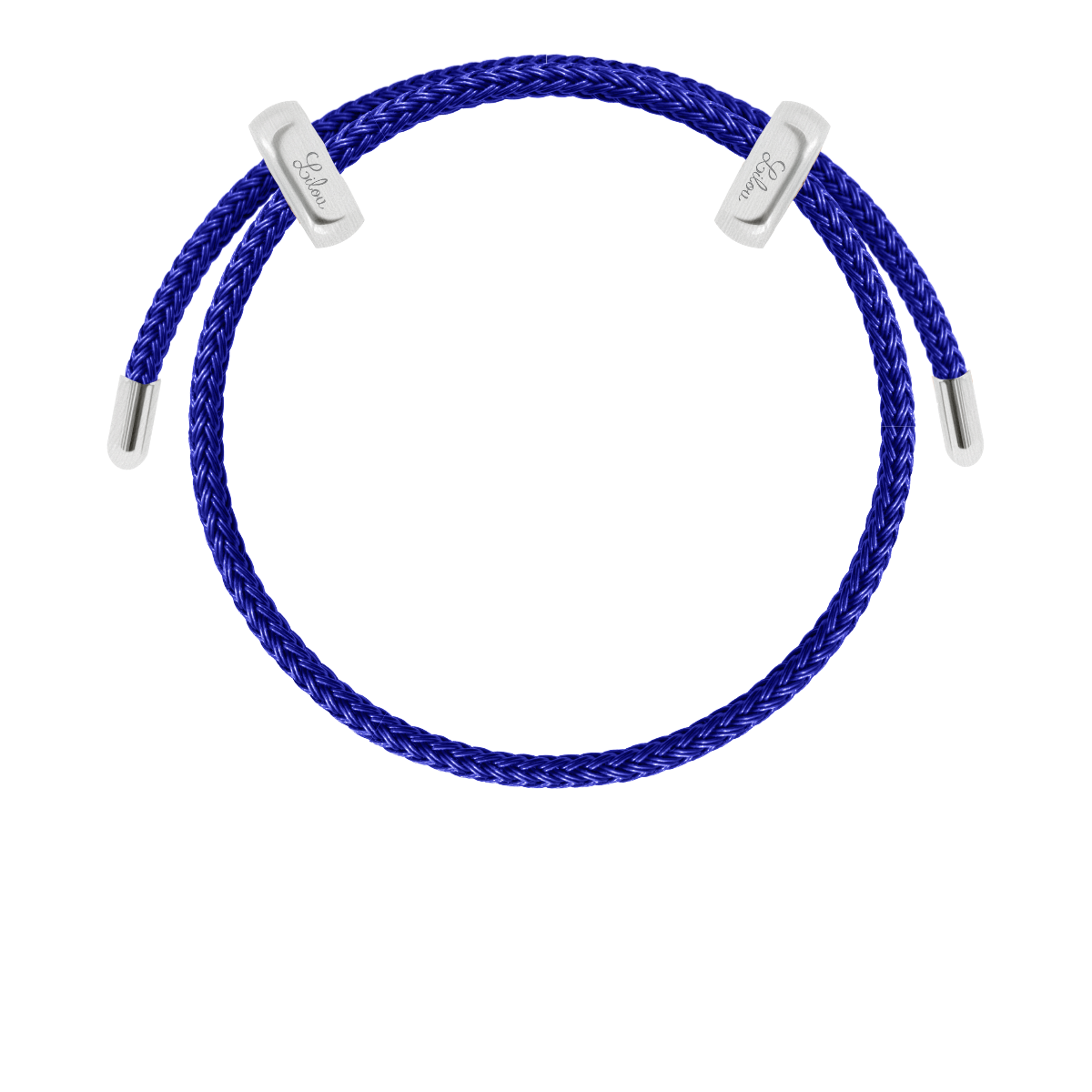 Herrenarmband Liana in blauer Farbe aus Stahl - Vorderansicht