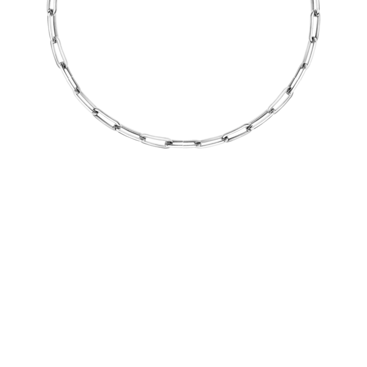 Halskette „A Cuch No. 7“, mit Perlen, silberfarben