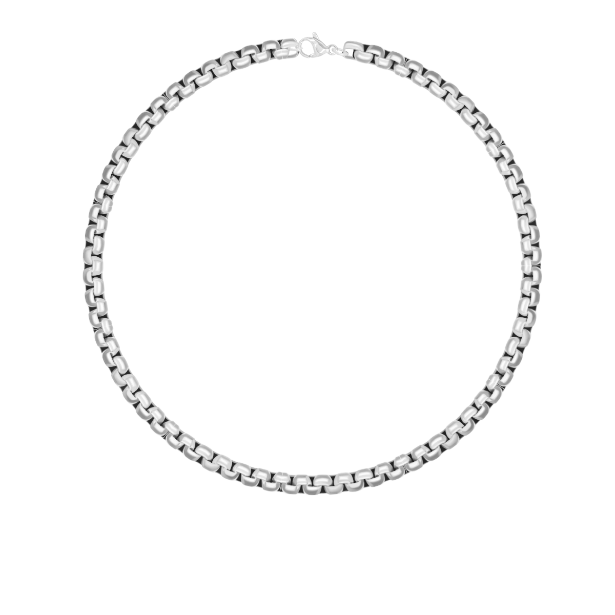 Halskette Cube versilbert, 50 cm - Vorderansicht