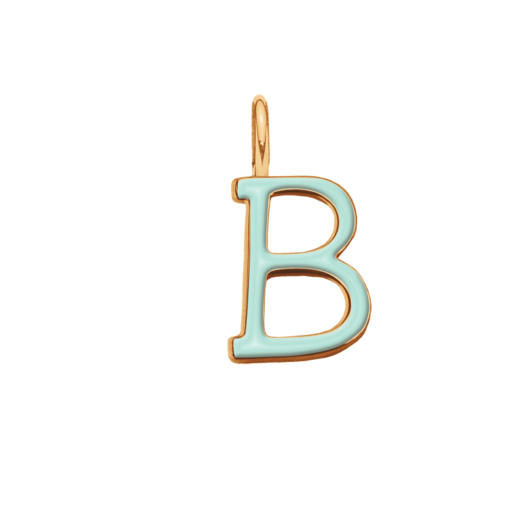 Emaillierte Buchstabe B