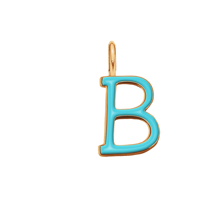 Emaillierte Buchstabe B
