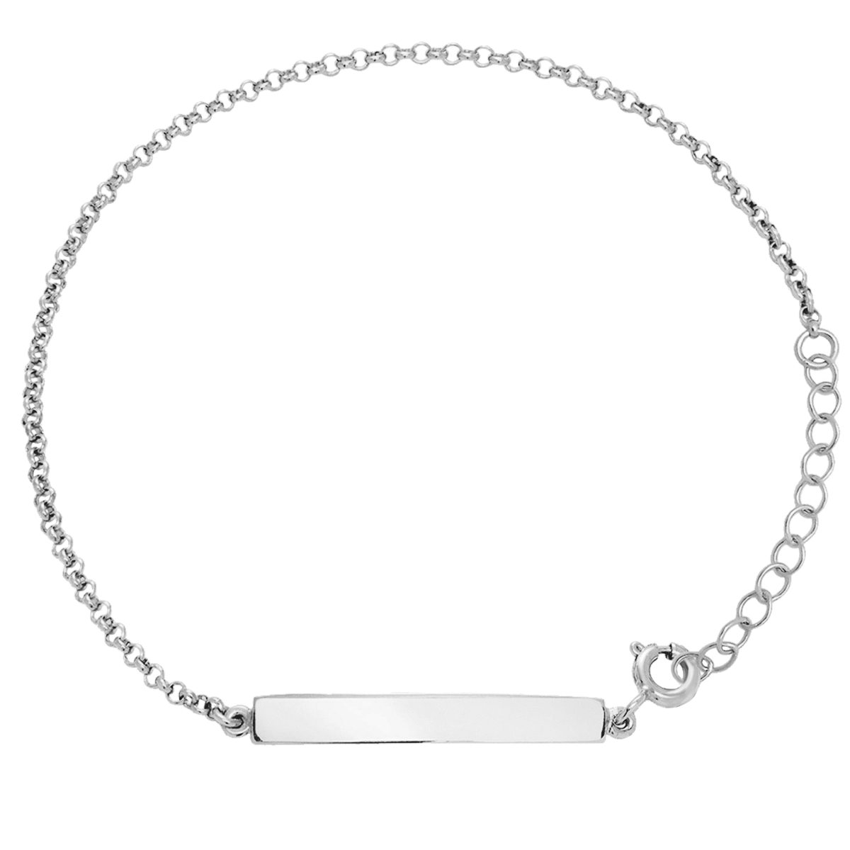 Armband mit Scheibe silber - Vorderansicht