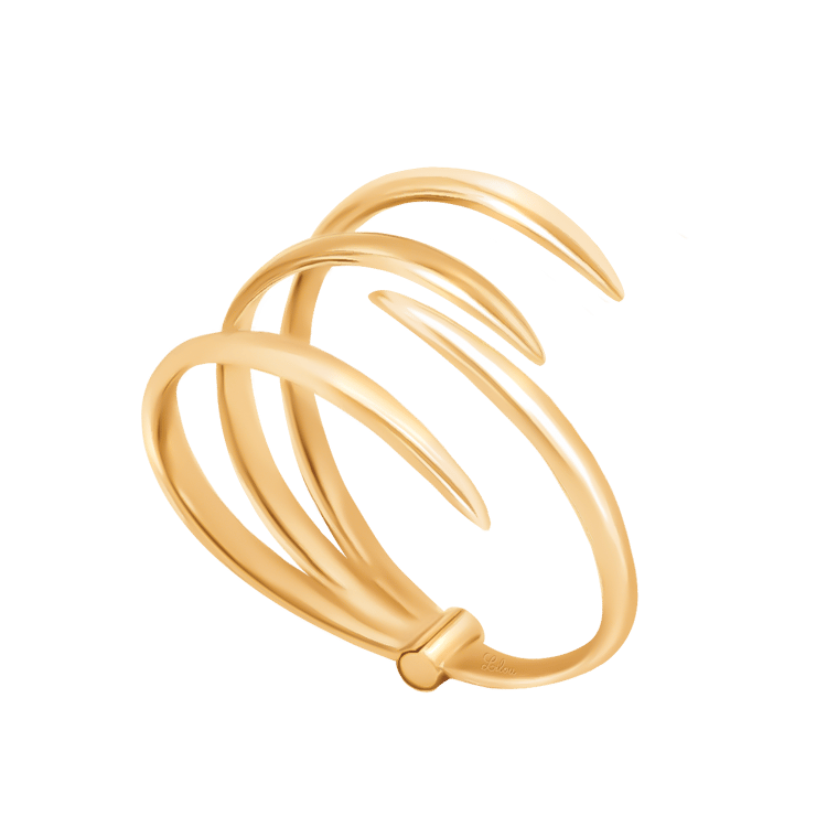 Armband „Claw“, vergoldet