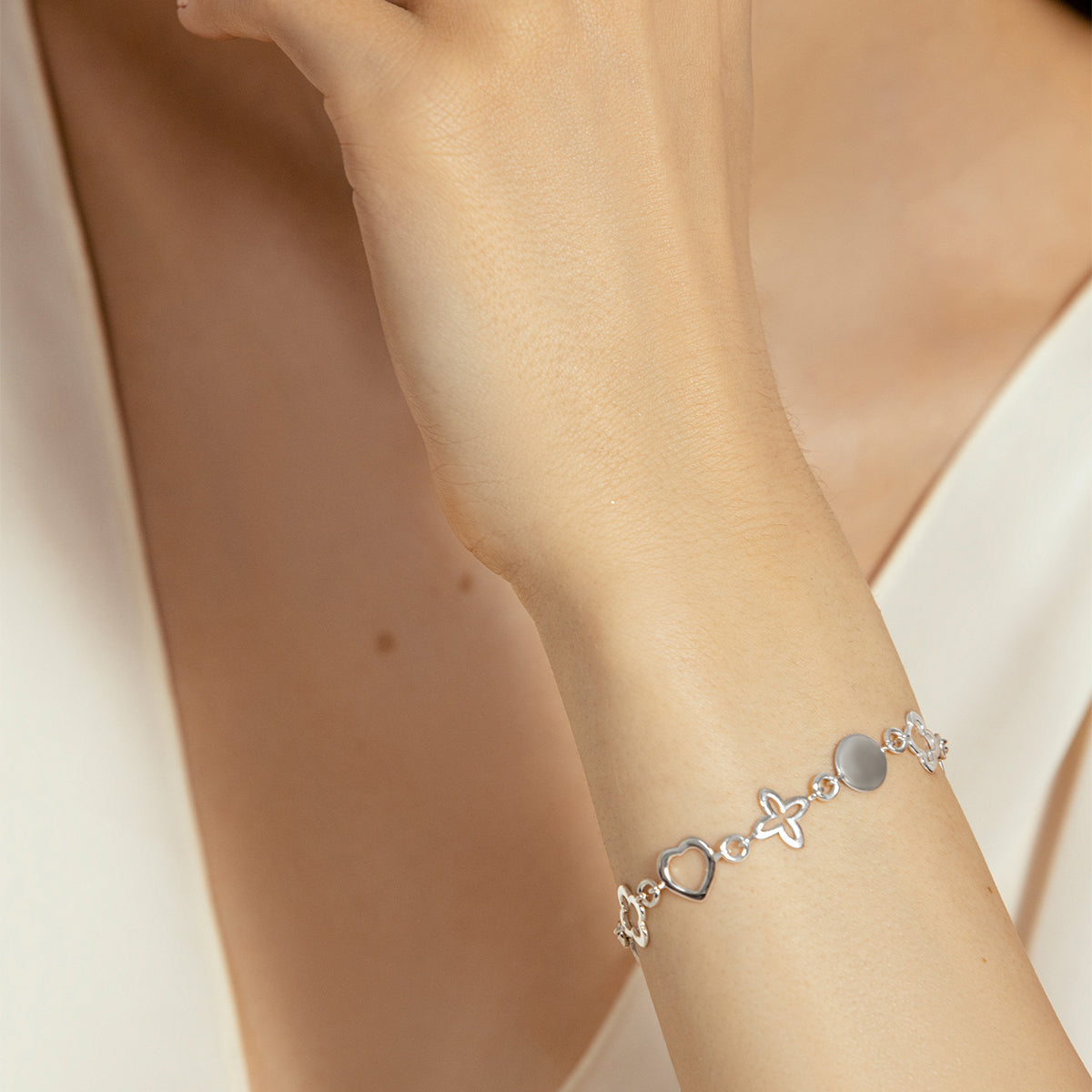Les Trésors de Lilou Armband silber - Weitere Detailansicht