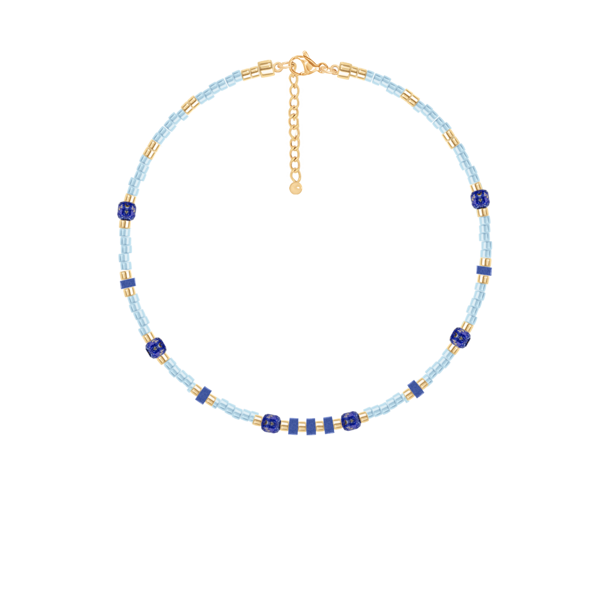 Armband mit blauen japanischen Miyuki-Perlen