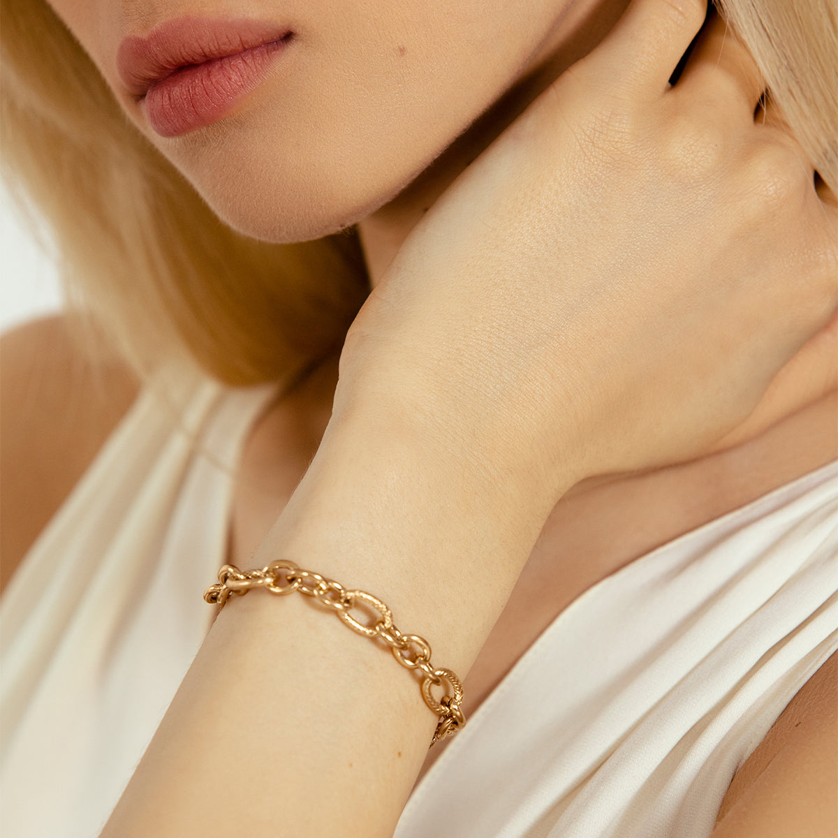 Armband no.3 vergoldet - Detailansicht
