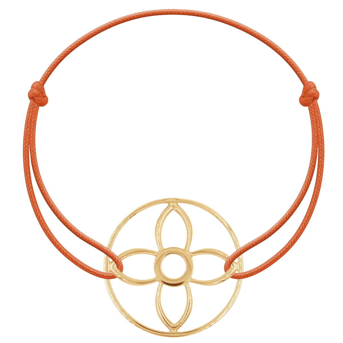 Armband mit Lilie im Kreis vergoldet