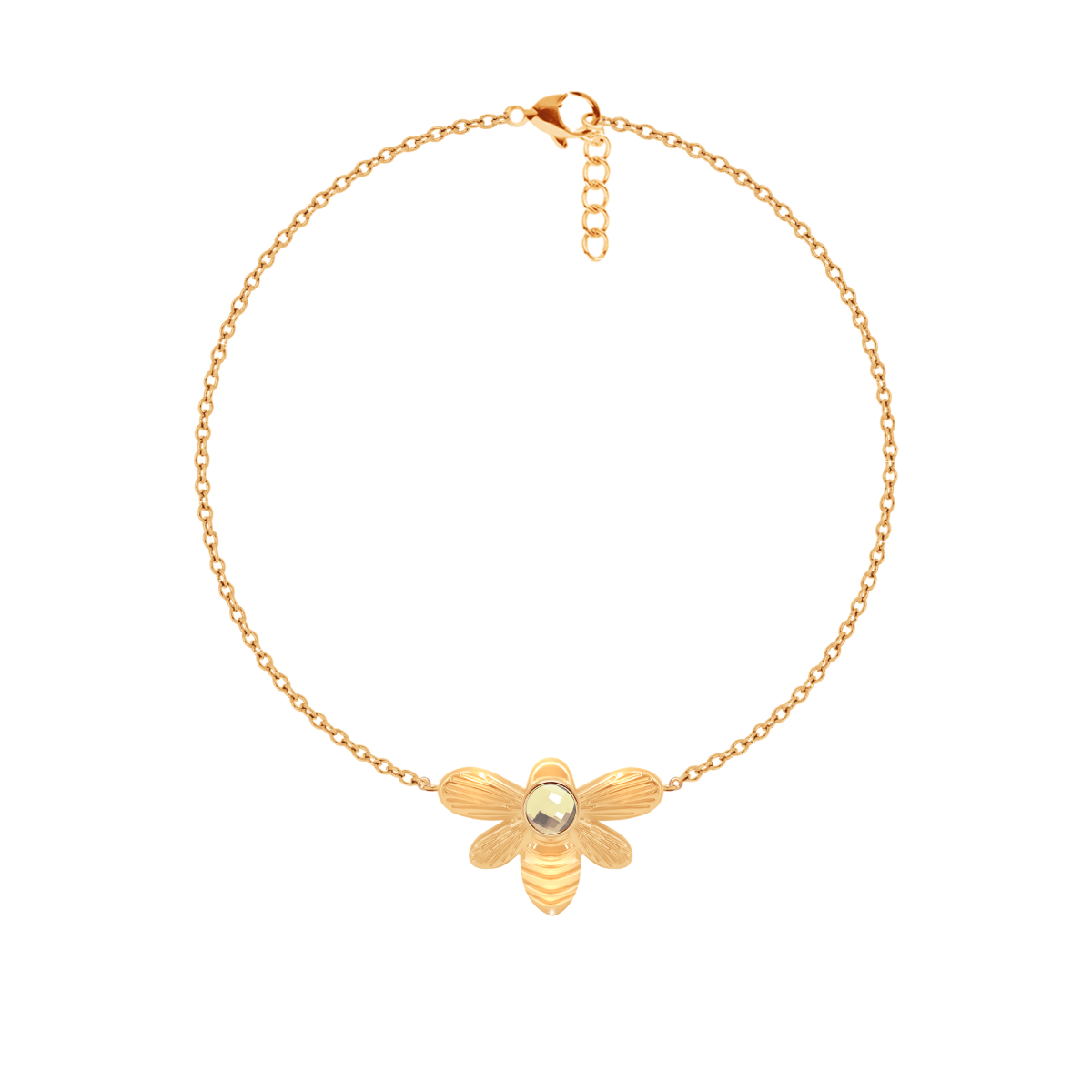Armband Honey mini vergoldet - Vorderansicht