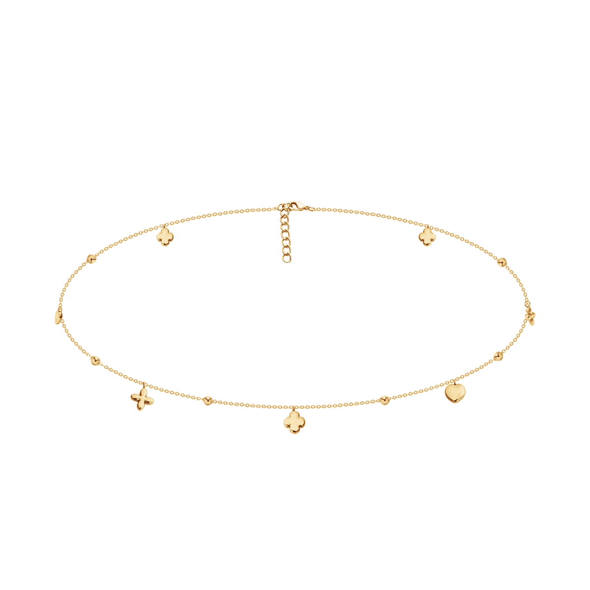 Choker Etincelle vergoldet - Vorderansicht