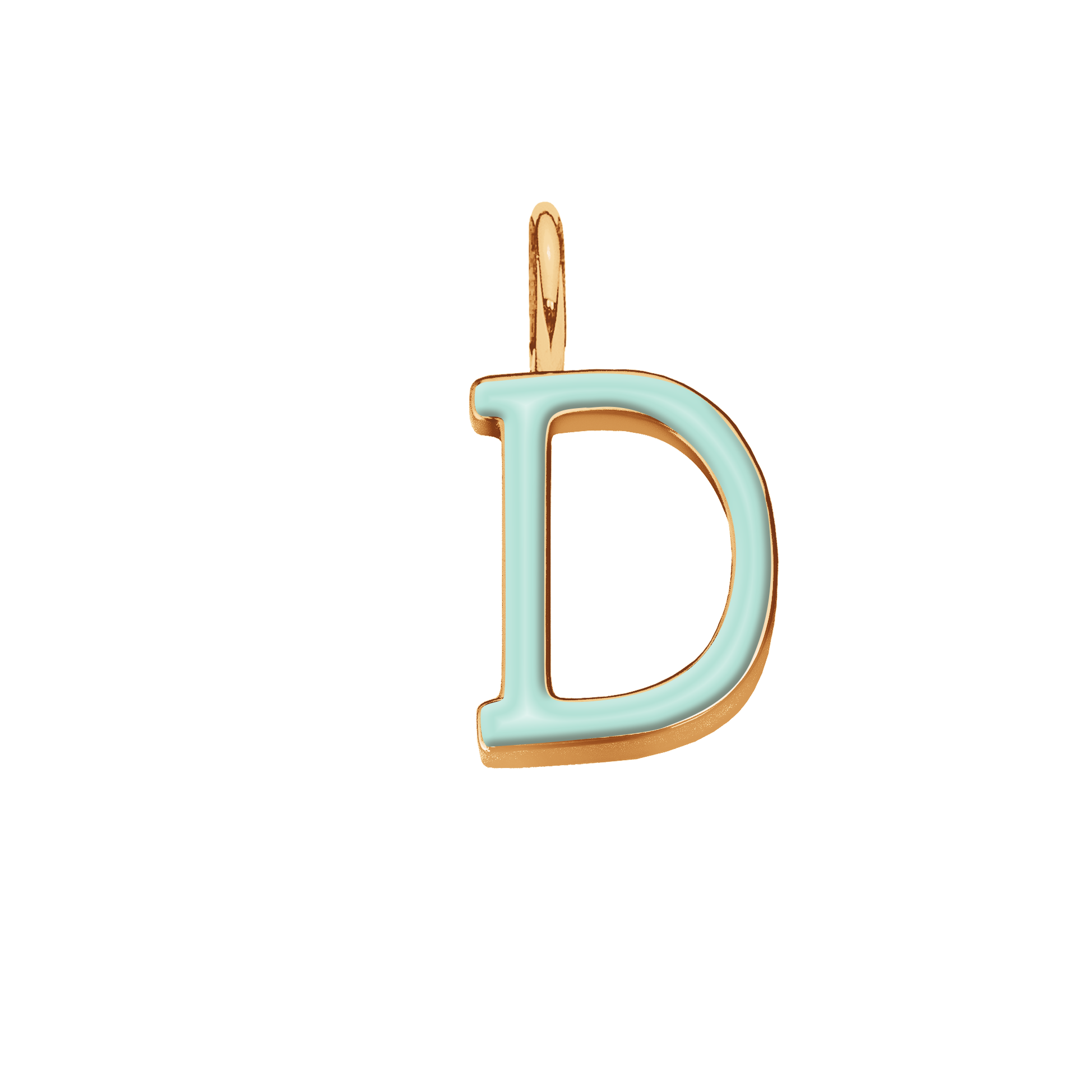 Emaillierte Buchstabe D