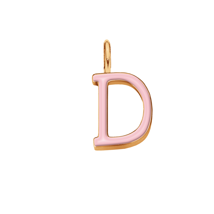 Emaillierte Buchstabe D