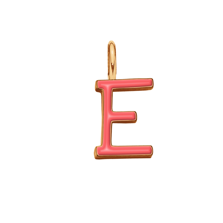Emaillierte Buchstabe E