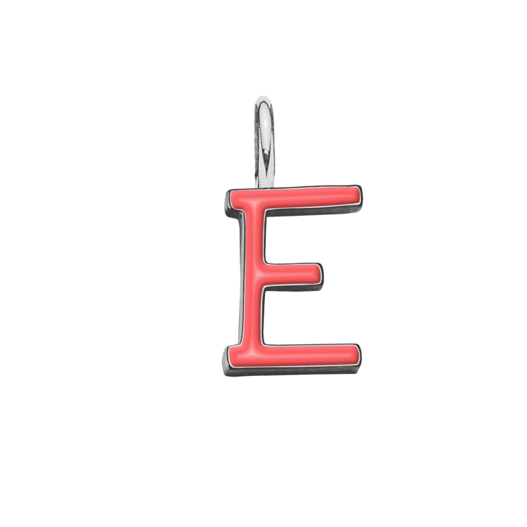 Emaillierte Buchstabe E