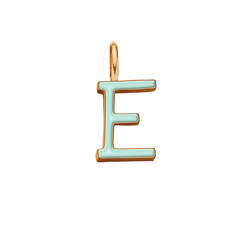 Emaillierte Buchstabe E