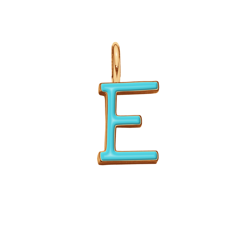 Emaillierte Buchstabe E