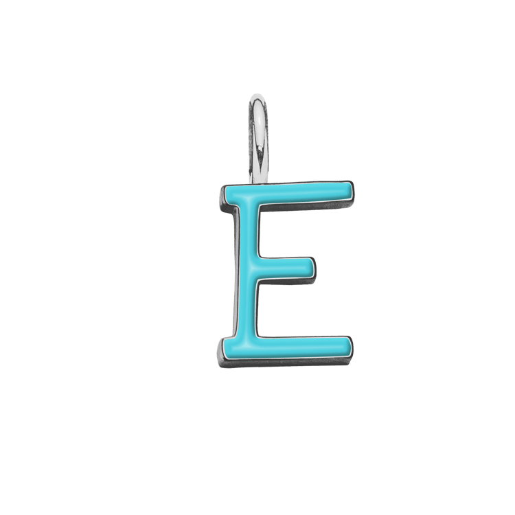 Emaillierte Buchstabe E