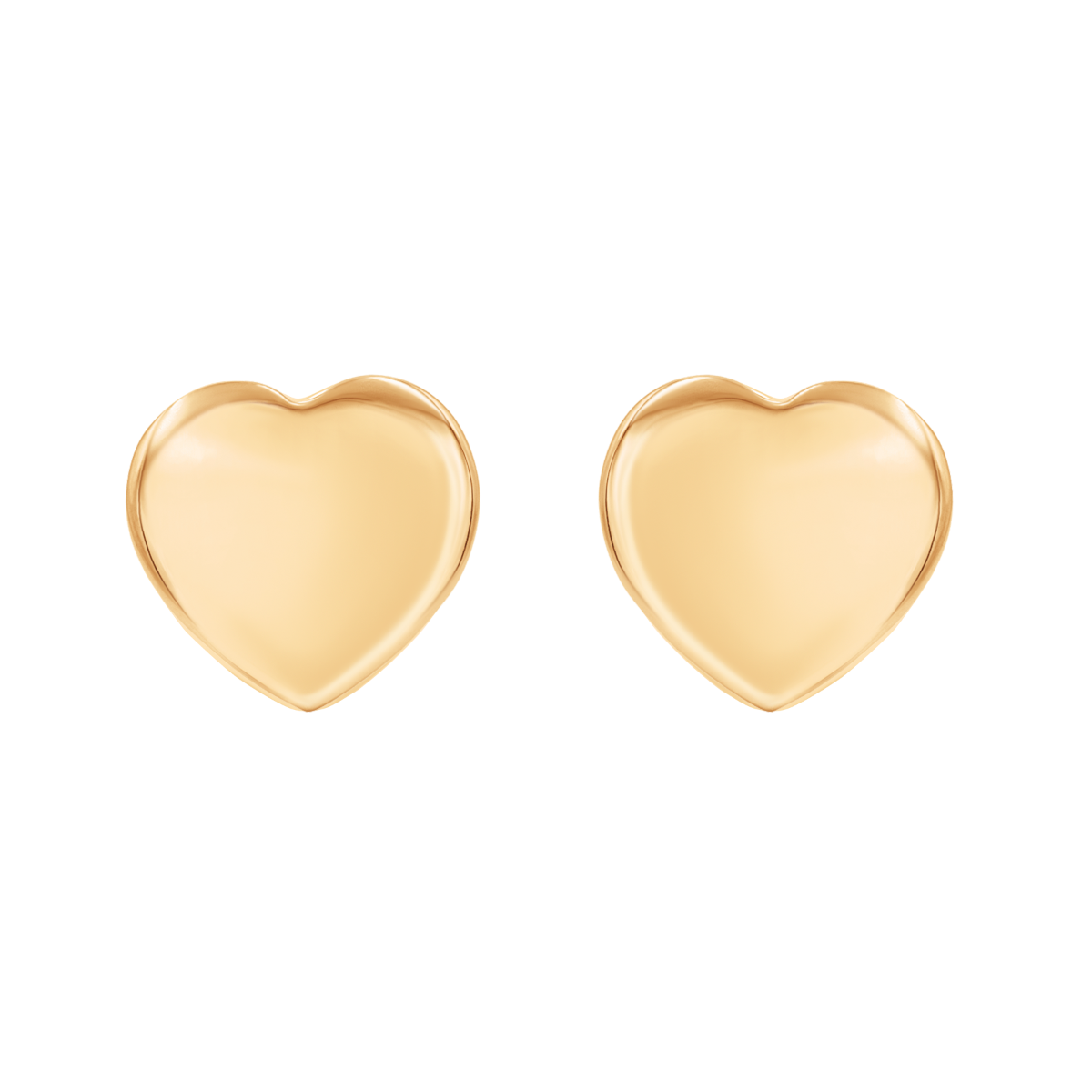 Ohrstecker Etincelle Herz 0,6 cm aus 585er Gelbgold - Vorderansicht