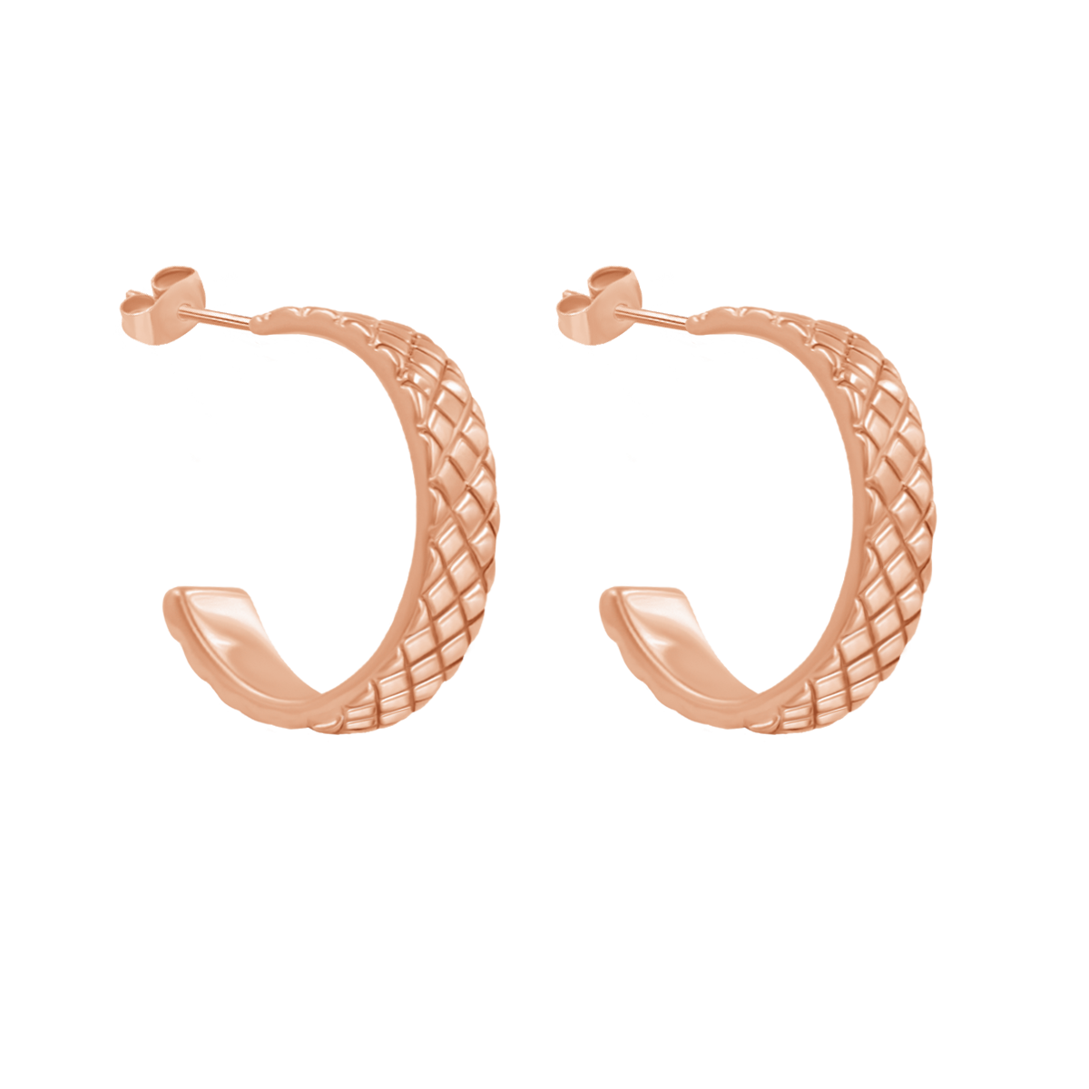 Ethno-Ohrring versilbert Modell 4