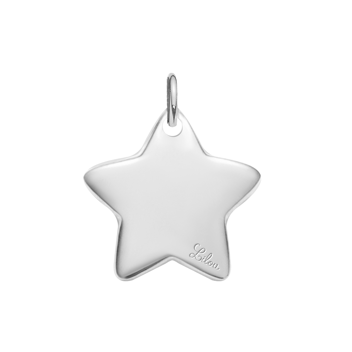 Stern mit weißen Zirkonen 1,5 cm
