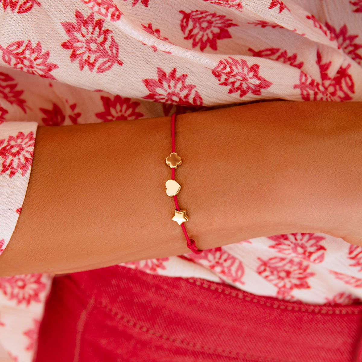 Armband Fliza vergoldet - Detailansicht