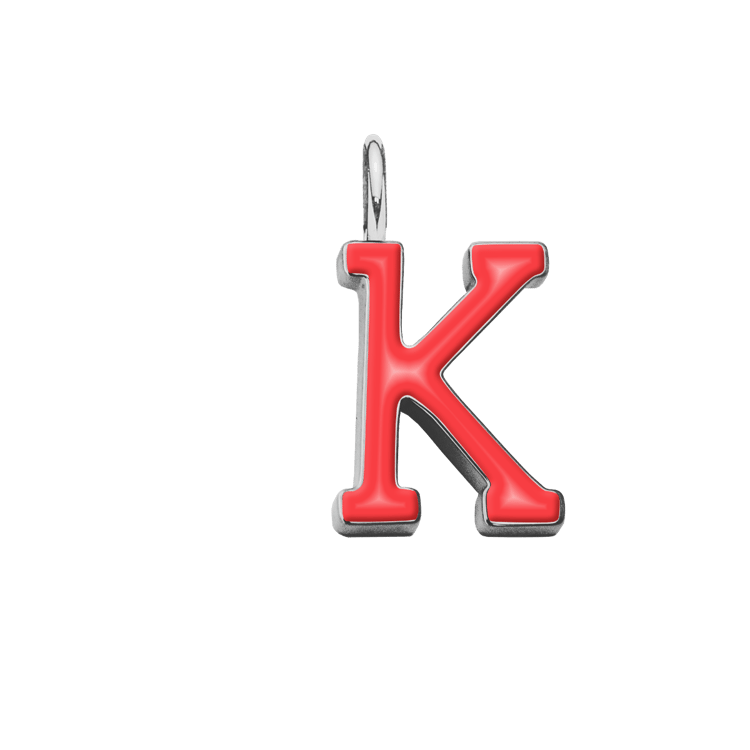 Emaillierter Buchstabe K