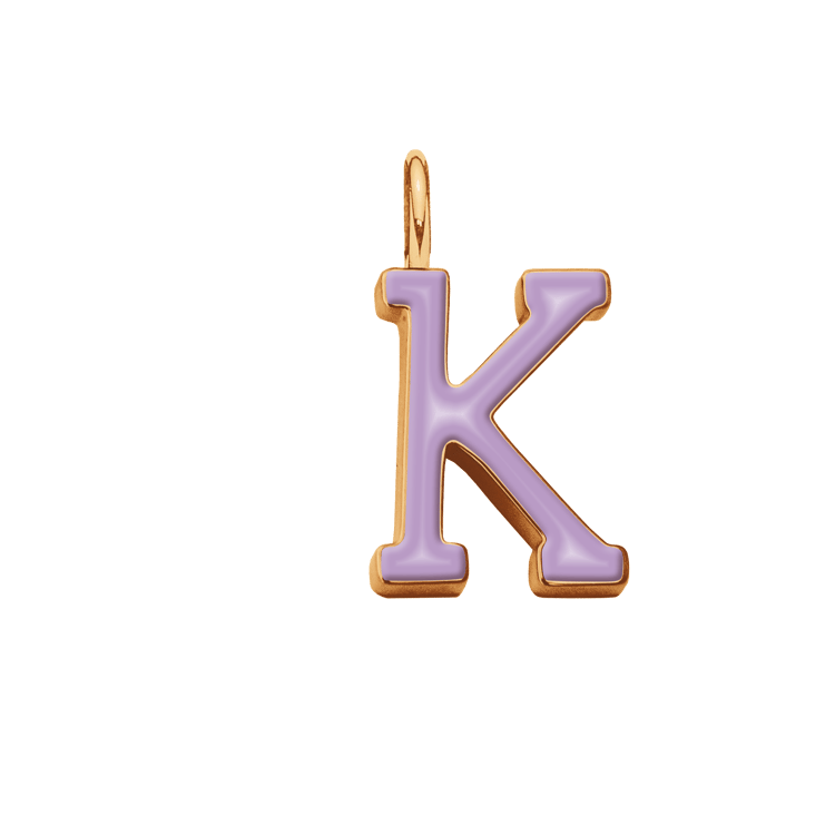 Emaillierter Buchstabe K