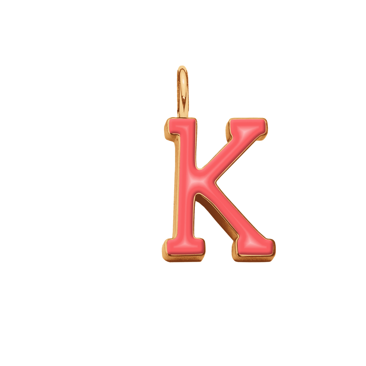 Emaillierter Buchstabe K