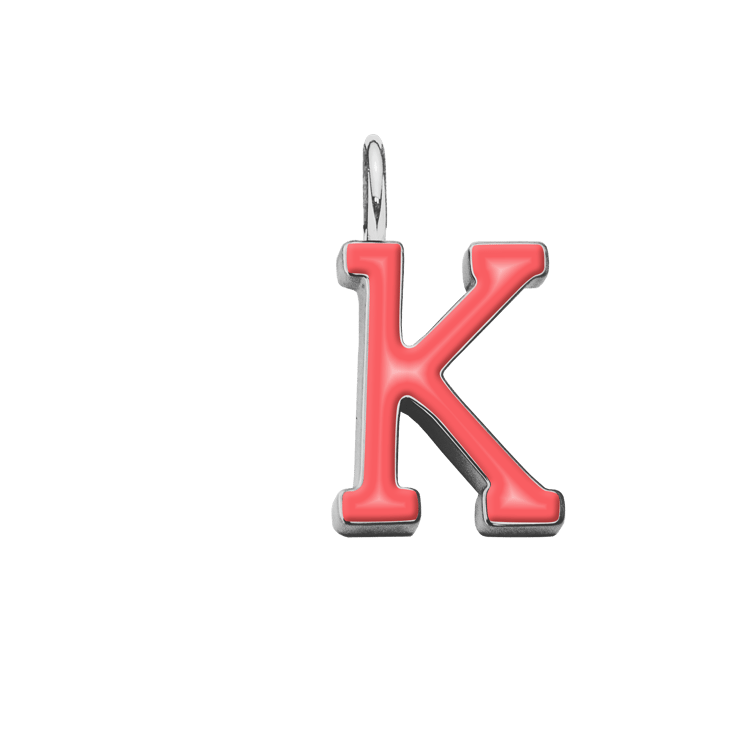 Emaillierter Buchstabe K