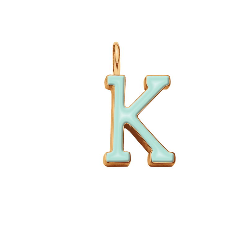 Emaillierter Buchstabe K