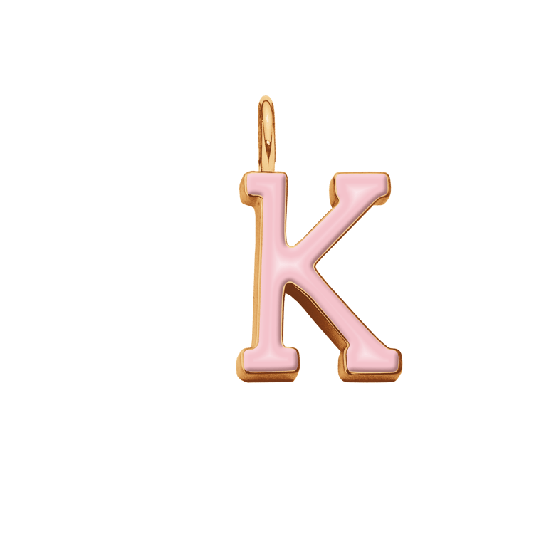 Emaillierter Buchstabe K